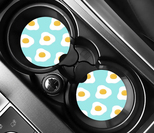 Blue egg car coaster